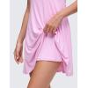 imageCRZ YOGA Cloudweight Double Layer Midi Dress for Women  Crewneck Flowy Tank Top Sleeveless Outfits for Casual TravelVita Pink