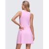 imageCRZ YOGA Cloudweight Double Layer Midi Dress for Women  Crewneck Flowy Tank Top Sleeveless Outfits for Casual TravelVita Pink