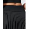 imageCRZ YOGA High Waisted Pleated Back Tennis Skirts for Women  Aline Front Mini Golf Casual Skort with Inner ShortsBlack