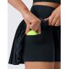 imageCRZ YOGA High Waisted Pleated Back Tennis Skirts for Women  Aline Front Mini Golf Casual Skort with Inner ShortsTrue Navy