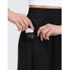 imageCRZ YOGA Lightweight Drapey Flowy Midi Skirts for Women  High Waisted Casual Travel Holiday ALine Skort with Side PocketsBlack