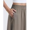 imageCRZ YOGA Lightweight Drapey Flowy Midi Skirts for Women  High Waisted Casual Travel Holiday ALine Skort with Side PocketsNomad Grey