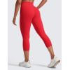 imageCRZ YOGA Butterlift Capris Workout Leggings 21  High Waisted Pilates Gym Athletic Womens Crop Yoga PantsAurora Red