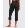 imageCRZ YOGA Butterlift Capris Workout Leggings 21  High Waisted Pilates Gym Athletic Womens Crop Yoga PantsBlack