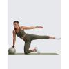 imageCRZ YOGA Butterlift Capris Workout Leggings 21  High Waisted Pilates Gym Athletic Womens Crop Yoga PantsLight Army Green