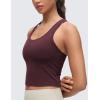 imageCRZ YOGA Butterluxe Crop Yoga Tank Tops for Women  Workout Athletic Casual Tight Scoop Neck Racerback Sleeveless ShirtsRipe Plum
