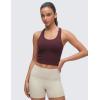 imageCRZ YOGA Butterluxe Crop Yoga Tank Tops for Women  Workout Athletic Casual Tight Scoop Neck Racerback Sleeveless ShirtsRipe Plum