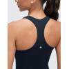 imageCRZ YOGA Butterluxe Crop Yoga Tank Tops for Women  Workout Athletic Casual Tight Scoop Neck Racerback Sleeveless ShirtsTrue Navy