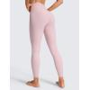 imageCRZ YOGA Butterluxe Yoga Leggings 25  High Waisted Buttery Soft Womens Workout Lounge PantsPink Haze