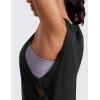 imageCRZ YOGA Pima Cotton Large Armhole Tank Tops for Women  Workout Sport Athletic Yoga Running Gym Loose Crop Sleeveless ShirtsBlack