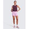 imageCRZ YOGA Pima Cotton Large Armhole Tank Tops for Women  Workout Sport Athletic Yoga Running Gym Loose Crop Sleeveless ShirtsEggplant Heather