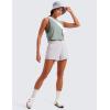 imageCRZ YOGA Pima Cotton Large Armhole Tank Tops for Women  Workout Sport Athletic Yoga Running Gym Loose Crop Sleeveless ShirtsJade Grey