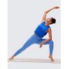 imageCRZ YOGA Pima Cotton Large Armhole Tank Tops for Women  Workout Sport Athletic Yoga Running Gym Loose Crop Sleeveless ShirtsStrong Blue
