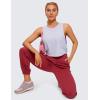 imageCRZ YOGA Pima Cotton Large Armhole Tank Tops for Women  Workout Sport Athletic Yoga Running Gym Loose Crop Sleeveless ShirtsViolet Ash