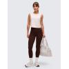 imageCRZ YOGA Pima Cotton Large Armhole Tank Tops for Women  Workout Sport Athletic Yoga Running Gym Loose Crop Sleeveless ShirtsWhite Apricot