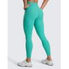 imageCRZ YOGA SculptAir No Front Seam Yoga Leggings 25  High Waisted Womens Pants Workout Pilates Athletic V Back Buttery SoftAtlantis Green