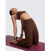 imageCRZ YOGA SculptAir No Front Seam Yoga Leggings 25  High Waisted Womens Pants Workout Pilates Athletic V Back Buttery SoftLava Brown
