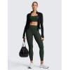 imageCRZ YOGA SculptAir No Front Seam Yoga Leggings 25  High Waisted Womens Pants Workout Pilates Athletic V Back Buttery SoftLegend Green