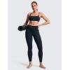 imageCRZ YOGA SculptAir No Front Seam Yoga Leggings 25  High Waisted Womens Pants Workout Pilates Athletic V Back Buttery SoftTrue Navy