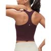 imageCRZ YOGA Butterluxe Crop Yoga Tank Tops for Women  Workout Athletic Casual Tight Scoop Neck Racerback Sleeveless ShirtsRipe Plum
