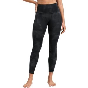 imageCRZ YOGA Butterluxe No Front Seam Yoga Leggings 25  High Waisted Womens Lounge Pants Pilates Workout Athletic Buttery SoftBlack Tie Dye Flowers