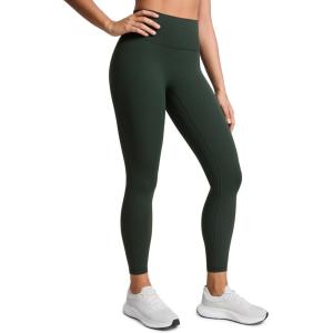imageCRZ YOGA SculptAir No Front Seam Yoga Leggings 25  High Waisted Womens Pants Workout Pilates Athletic V Back Buttery SoftLegend Green