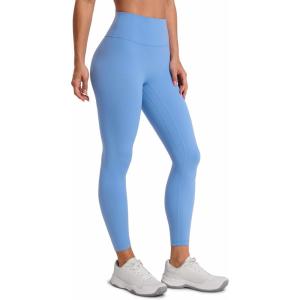 imageCRZ YOGA SculptAir No Front Seam Yoga Leggings 25  High Waisted Womens Pants Workout Pilates Athletic V Back Buttery SoftParty Blue