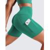 imageCRZ YOGA Butterluxe Biker Shorts Pockets 5  High Waisted Volleyball Workout Athletic Yoga WomensCascadia Green