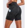 imageCRZ YOGA Butterluxe Biker Shorts Pockets 5  High Waisted Volleyball Workout Athletic Yoga WomensDark Grey Camouflage 2