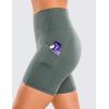 imageCRZ YOGA Butterluxe Biker Shorts Pockets 5  High Waisted Volleyball Workout Athletic Yoga WomensGrey Sage
