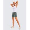 imageCRZ YOGA Butterluxe Biker Shorts Pockets 5  High Waisted Volleyball Workout Athletic Yoga WomensGrey Sage