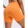 imageCRZ YOGA Butterluxe Biker Shorts Pockets 5  High Waisted Volleyball Workout Athletic Yoga WomensTiger Orange