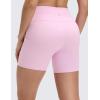 imageCRZ YOGA Butterluxe Biker Shorts Pockets 5  High Waisted Volleyball Workout Athletic Yoga WomensVita Pink