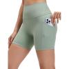 imageCRZ YOGA Butterluxe Biker Shorts Pockets 5  High Waisted Volleyball Workout Athletic Yoga WomensGreen Palm Court
