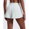 imageCRZ YOGA 2 in 1 Double Layer Running Shorts for Women 3  High Waisted for Athletic Tennis Workout with Zip PocketsOcean Air
