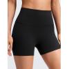 imageCRZ YOGA Butterluxe No Front Seam Biker Shorts 4  High Waisted Lounge Pilates Workout Athletic Womens Buttery SoftBlack