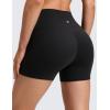 imageCRZ YOGA Butterluxe No Front Seam Biker Shorts 4  High Waisted Lounge Pilates Workout Athletic Womens Buttery SoftBlack