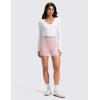 imageCRZ YOGA Butterluxe No Front Seam Biker Shorts 4  High Waisted Lounge Pilates Workout Athletic Womens Buttery SoftPink Haze