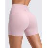 imageCRZ YOGA Butterluxe No Front Seam Biker Shorts 4  High Waisted Lounge Pilates Workout Athletic Womens Buttery SoftPink Haze