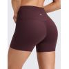 imageCRZ YOGA Butterluxe No Front Seam Biker Shorts 4  High Waisted Lounge Pilates Workout Athletic Womens Buttery SoftRipe Plum