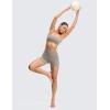 imageCRZ YOGA Butterluxe No Front Seam Biker Shorts 4  High Waisted Lounge Pilates Workout Athletic Womens Buttery SoftWarm Ash Grey
