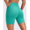 imageCRZ YOGA Butterluxe No Front Seam Biker Shorts 6  High Waisted Lounge Pilates Workout Athletic Womens Buttery SoftAtlantis Green