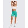 imageCRZ YOGA Butterluxe No Front Seam Biker Shorts 6  High Waisted Lounge Pilates Workout Athletic Womens Buttery SoftAtlantis Green