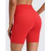 imageCRZ YOGA Butterluxe No Front Seam Biker Shorts 6  High Waisted Lounge Pilates Workout Athletic Womens Buttery SoftDeep Red