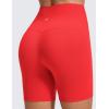 imageCRZ YOGA Butterluxe No Front Seam Biker Shorts 6  High Waisted Lounge Pilates Workout Athletic Womens Buttery SoftDeep Red