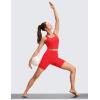 imageCRZ YOGA Butterluxe No Front Seam Biker Shorts 6  High Waisted Lounge Pilates Workout Athletic Womens Buttery SoftDeep Red