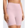 imageCRZ YOGA Butterluxe No Front Seam Biker Shorts 6  High Waisted Lounge Pilates Workout Athletic Womens Buttery SoftPink Haze