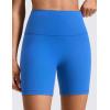 imageCRZ YOGA Butterluxe No Front Seam Biker Shorts 6  High Waisted Lounge Pilates Workout Athletic Womens Buttery SoftSparkle Blue