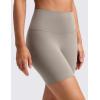 imageCRZ YOGA Butterluxe No Front Seam Biker Shorts 6  High Waisted Lounge Pilates Workout Athletic Womens Buttery SoftWarm Ash Grey