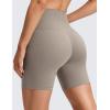 imageCRZ YOGA Butterluxe No Front Seam Biker Shorts 6  High Waisted Lounge Pilates Workout Athletic Womens Buttery SoftWarm Ash Grey